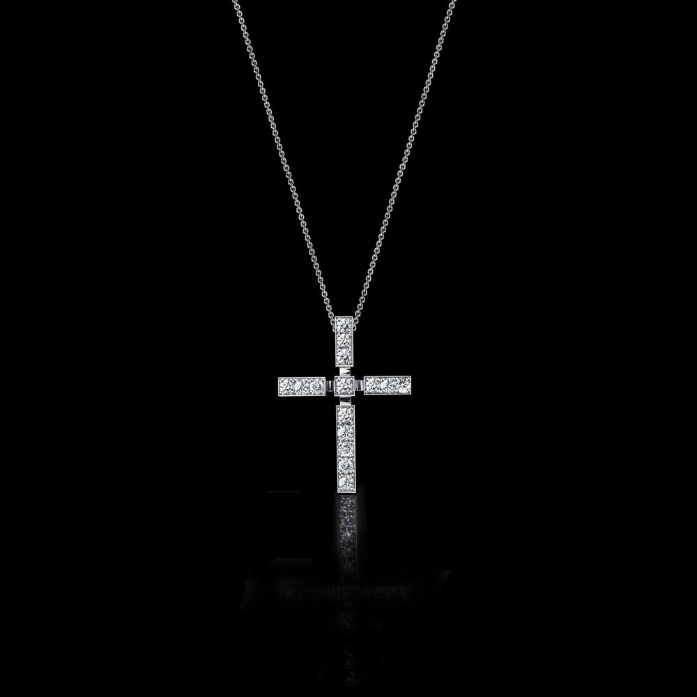 Regina Diamond Cross by Canturi – A luxurious handcrafted diamond cross necklace, featuring exquisite diamonds set in a timeless design, symbolizing faith and elegance.