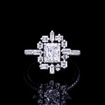 Stella 1.21ct Radiant diamond engagement ring in 18ct white gold by Stefano Canturi