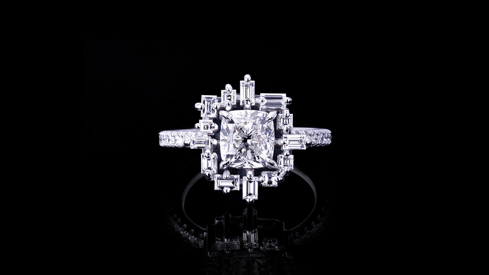 Stella 2.01ct cushion cut diamond ring by Stefano Canturi