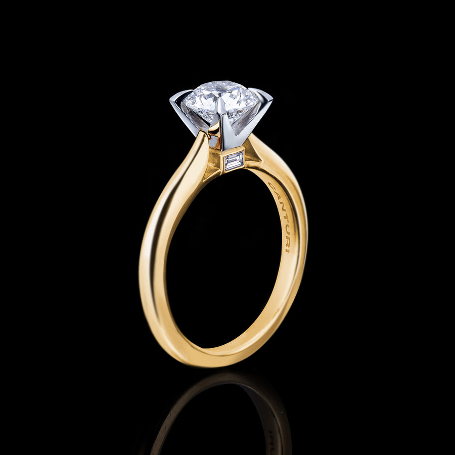 Silhouette 1.20ct Round diamond engagement ring by Stefano Canturi