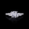 Cubism Upswept 1.83ct Round diamond engagement ring in 18ct white gold by Stefano Canturi