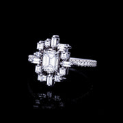 Stella 0.70ct D/VVS1 Emerald Diamond Engagement ring by Stefano Canturi 