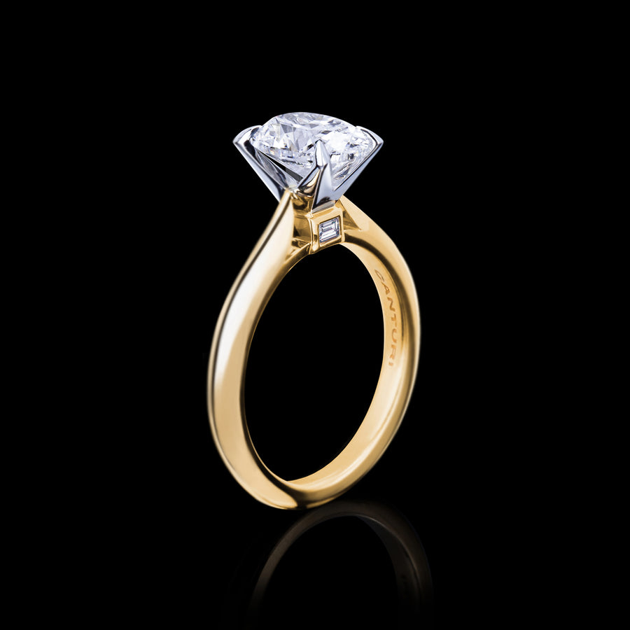 Silhouette 1.71ct Oval diamond engagement ring by Stefano Canturi