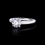 Silhouette 1.02ct Round brilliant cut diamond engagement ring by Stefano Canturi