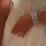 Geometric diamond bracelet in 18ct white gold by Stefano Canturi