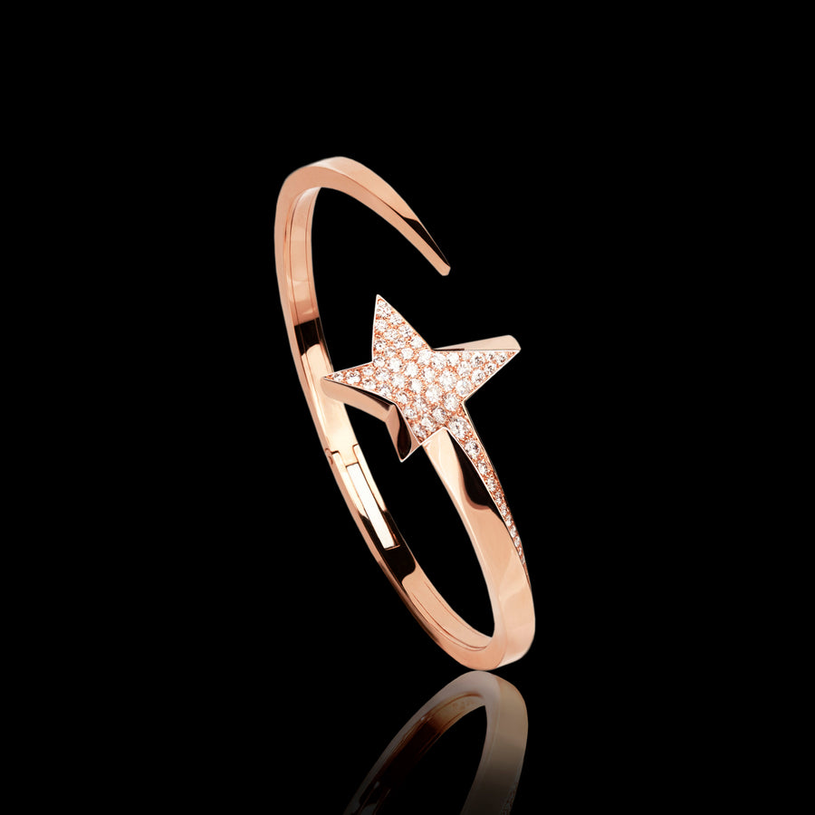 Odyssey diamond Star bangle set in 18ct rose gold by Stefano Canturi