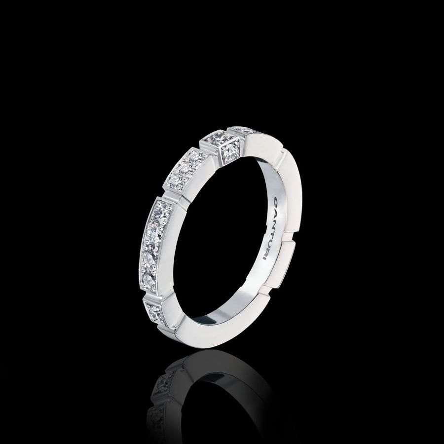 Regina diamond ring in 18ct white gold by Stefano Canturi