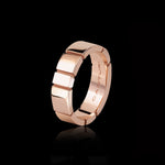 Eternal 5mm high polish 18ct rose gold ring by Stefano Canturi