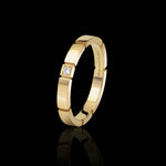 Eternal single set 2.5mm diamond ring set in 18ct yellow gold by Stefano Canturi