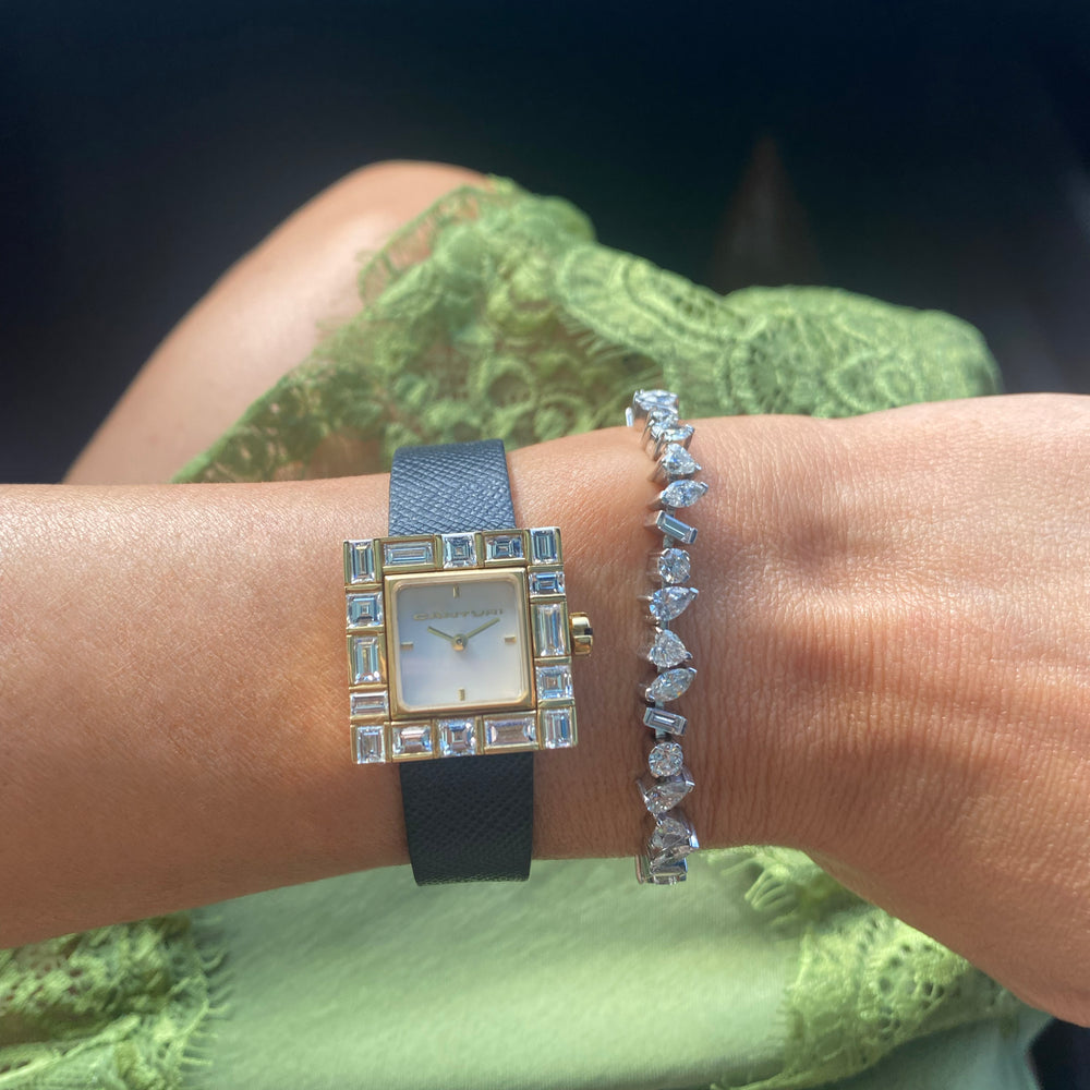 Cubism Diamond Watch and Primavera Line Bracelet by Stefano Canturi.jpg