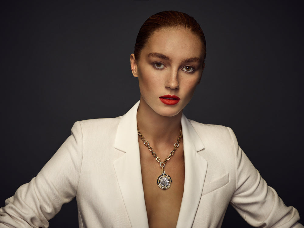 Athena necklace with Ancient coin by Stefano Canturi