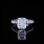 Venus 3.03ct Radiant diamond ring in 18ct white gold by Stefano Canturi