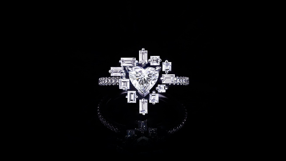 Stella 0.86ct diamond Heart engagement ring in 18ct white gold by Stefano Canturi