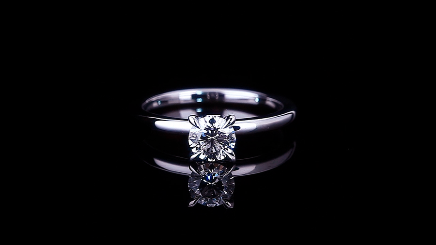 Micro 0.60ct Round Diamond Engagement Ring in 18ct white gold by Stefano Canturi