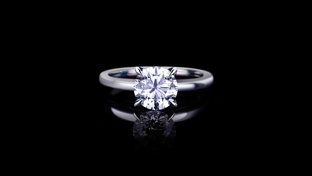 Micro 2.0ct Round Diamond Engagement Ring in 18ct white gold by Stefano Canturi