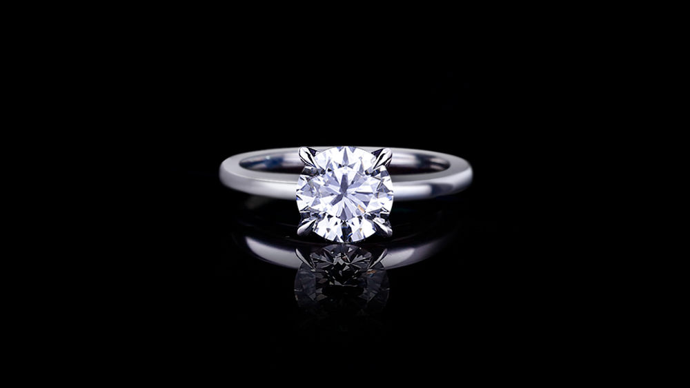 Micro 2.0ct Round Diamond Engagement Ring in 18ct white gold by Stefano Canturi