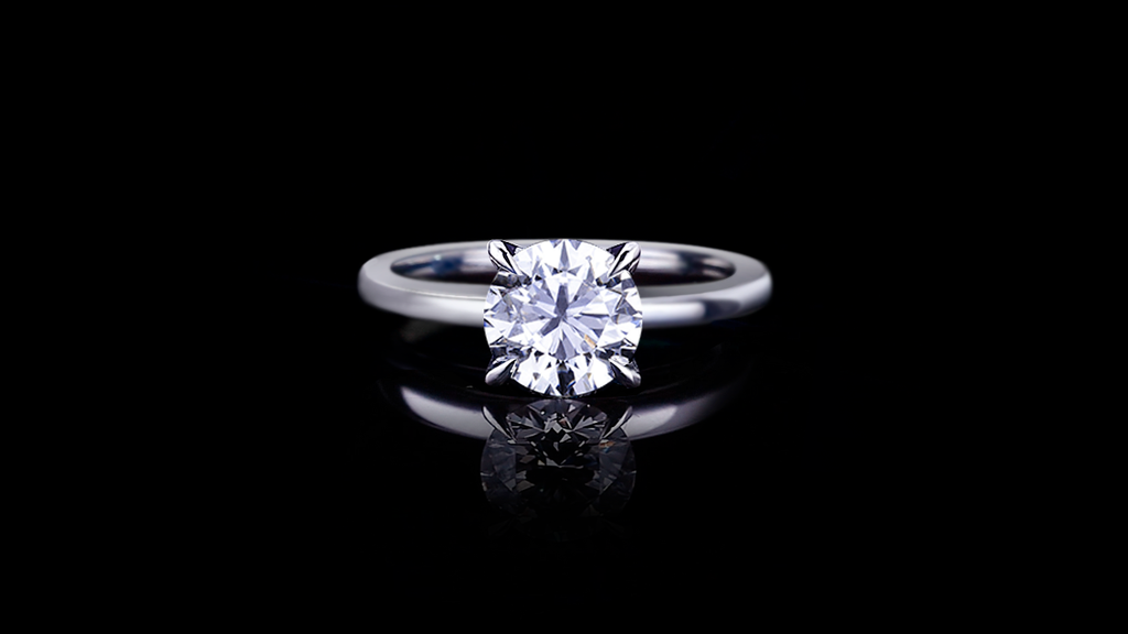 Micro 2.0ct Round Diamond Engagement Ring in 18ct white gold by Stefano Canturi