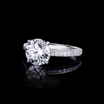 Lumina 1.90ct Round diamond engagement ring in 18ct white gold by Stefano Canturi