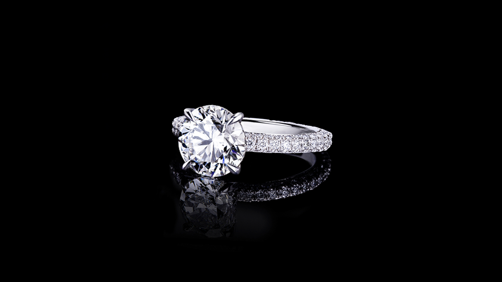 Lumina 1.90ct Round diamond engagement ring in 18ct white gold by Stefano Canturi