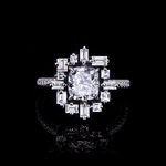Stella 1.50ct Cushion Diamond Engagement Ring in 18ct white gold by Stefano Canturi