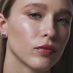 Cubism extra large diamond earrings and Regina diamond earrings in 18ct white gold by Stefano Canturi
