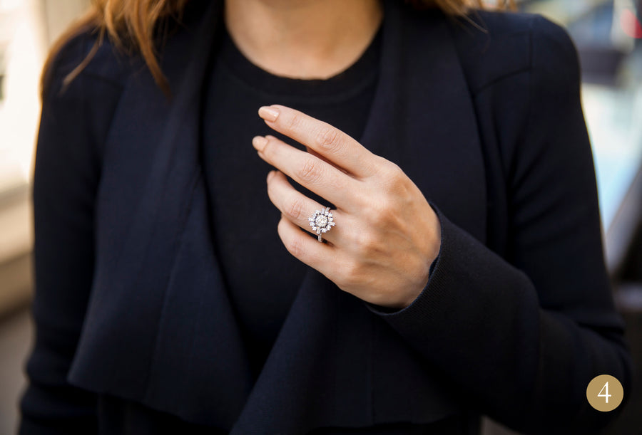 Stella round brilliant cut diamond engagement ring by Stefano Canturi