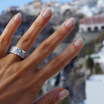 Cubism classic diamond ring set in 18ct white gold by Stefano Canturi