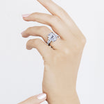 Cubism Upswept Oval diamond engagement ring in 18ct white gold by Stefano Canturi