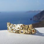 Geometric Plain Cuff in 18ct Yellow Gold by Stefano Canturi