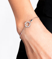 Regina Fine Diamond Bracelet featuring diamonds, Australian black sapphire and ruby in 18ct White Gold by Stefano Canturi
