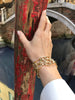 Affinity 3 row woven bracelet in yellow gold by Stefano Canturi