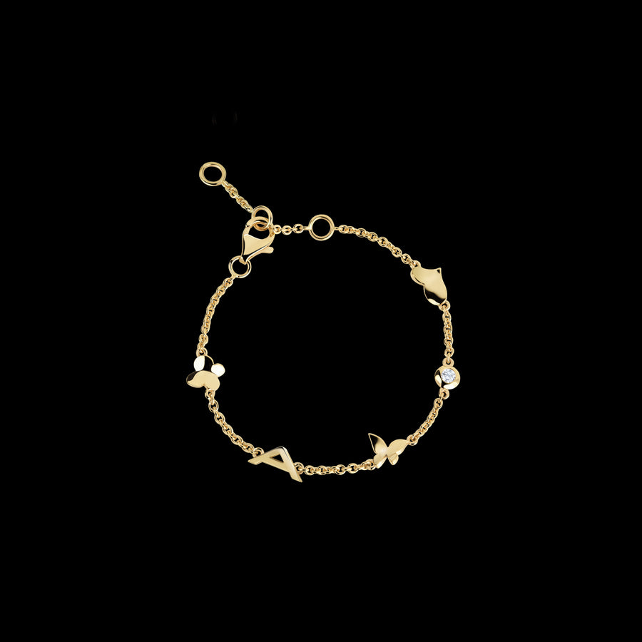 Odyssey fine baby bracelet in 18ct yellow gold by Stefano Canturi