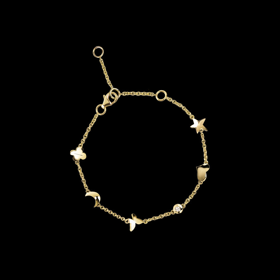 Odyssey fine bracelet in 18ct yellow gold by Stefano Canturi