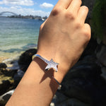 Odyssey diamond Star bangle set in 18ct white gold by Stefano Canturi
