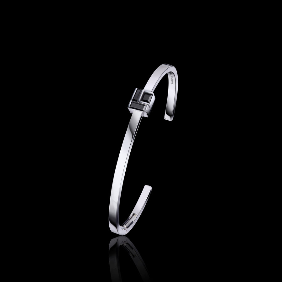 Cubism Australian black sapphire stud bangle by Stefano Canturi