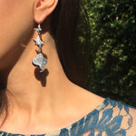Odyssey 3 drop diamond earrings in 18ct white gold by Stefano Canturi