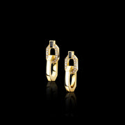 Athena diamond and Australian black sapphire earrings in 18ct yellow gold by Stefano Canturi