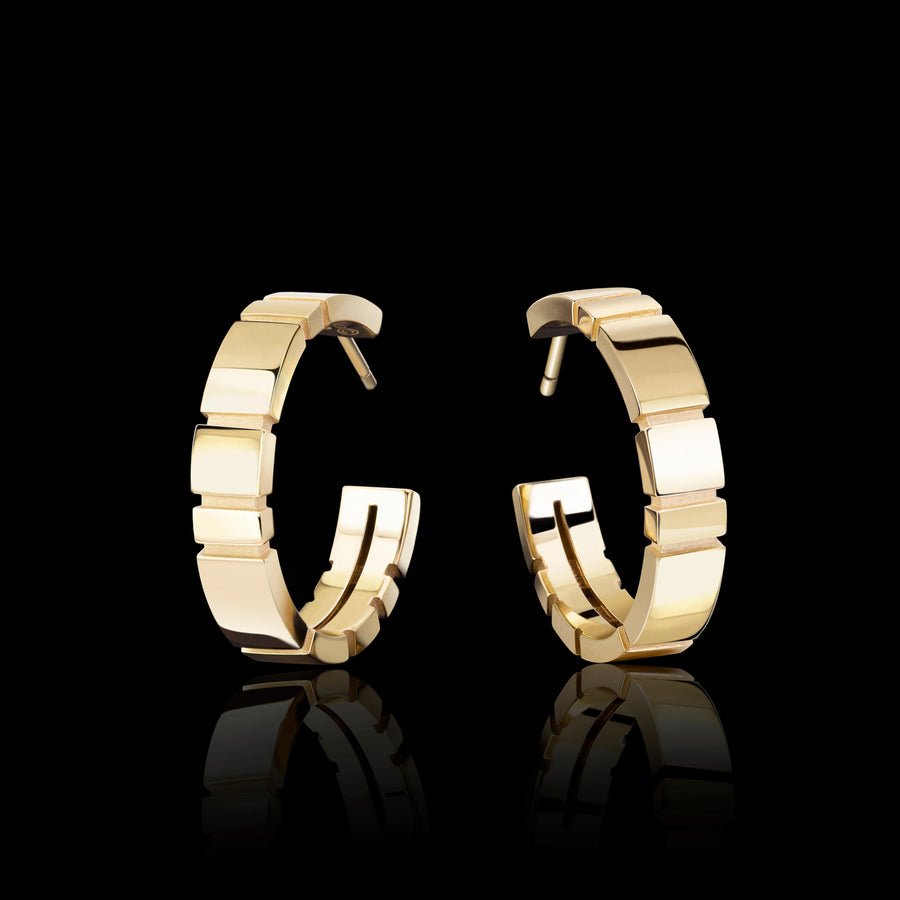Eternal hoop earrings in 18ct yellow gold by Stefano Canturi