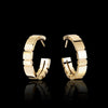 Eternal hoop earrings in 18ct yellow gold by Stefano Canturi