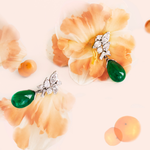 Primavera diamond and green emerald earrings by Stefano Canturi