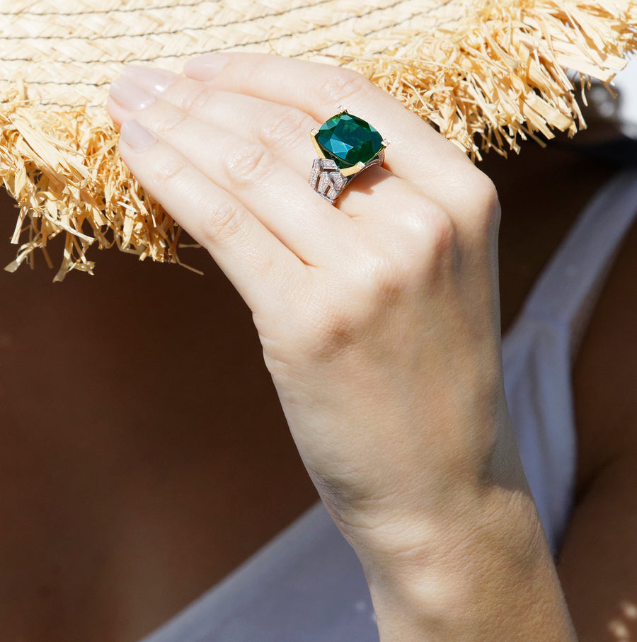 Buy Vintage Green Tourmaline Ring Halo Green Tourmaline Ring Beautiful Green  Tourmaline Ring925sterling Silver Cushion Cut Green Tourmaline Ring Online  in India… | Green tourmaline ring, Tourmaline ring, Gemstone rings vintage