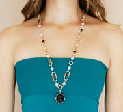 Regina moonstone neckpiece in 18ct pink gold by Stefano Canturi