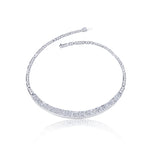 Cubism diamond neckpiece in 18ct white gold by Stefano Canturi