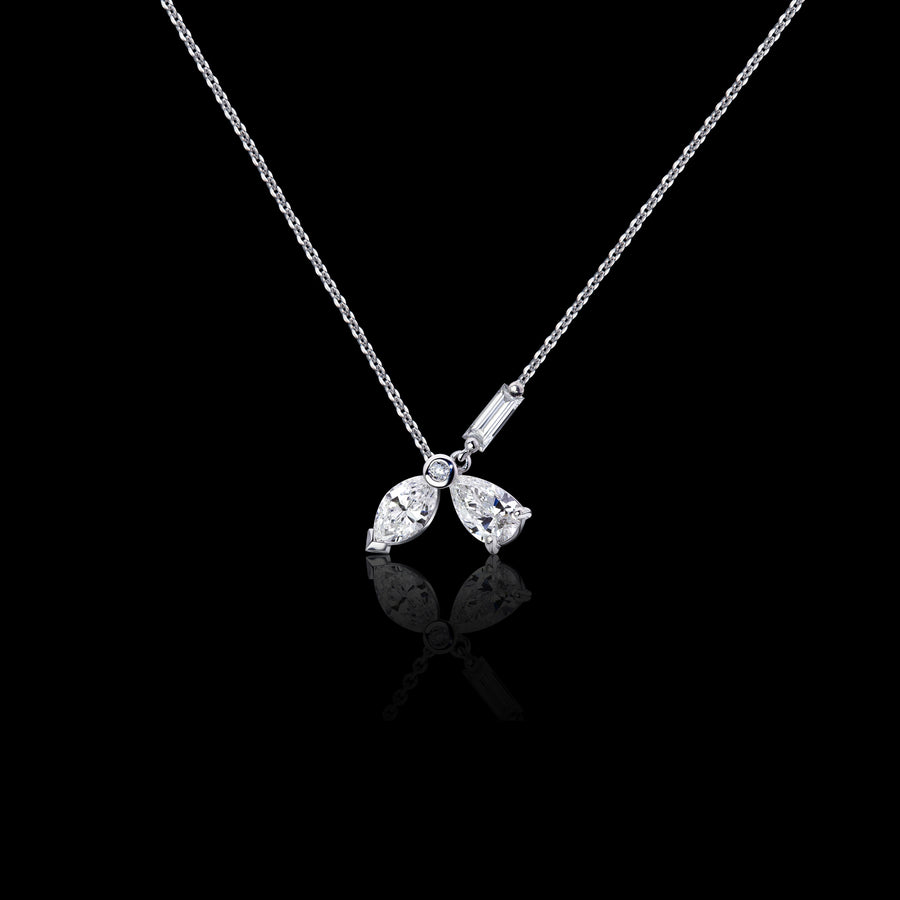 Primavera diamond necklace in 18ct white gold Stefano Canturi