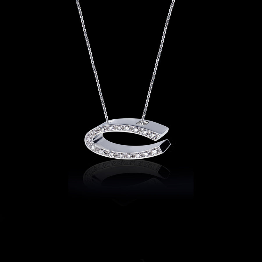 Alphabet diamond C pendant necklace by Stefano Canturi