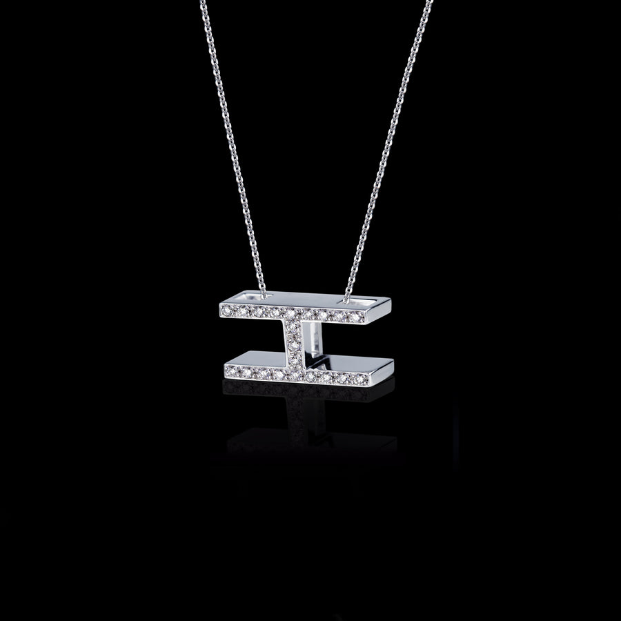 Alphabet diamond I pendant necklace by Stefano Canturi