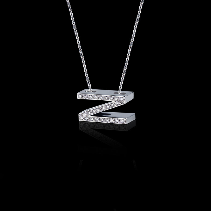Alphabet diamond Z pendant necklace by Stefano Canturi