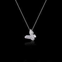 Butterfly diamond on sale necklace chain