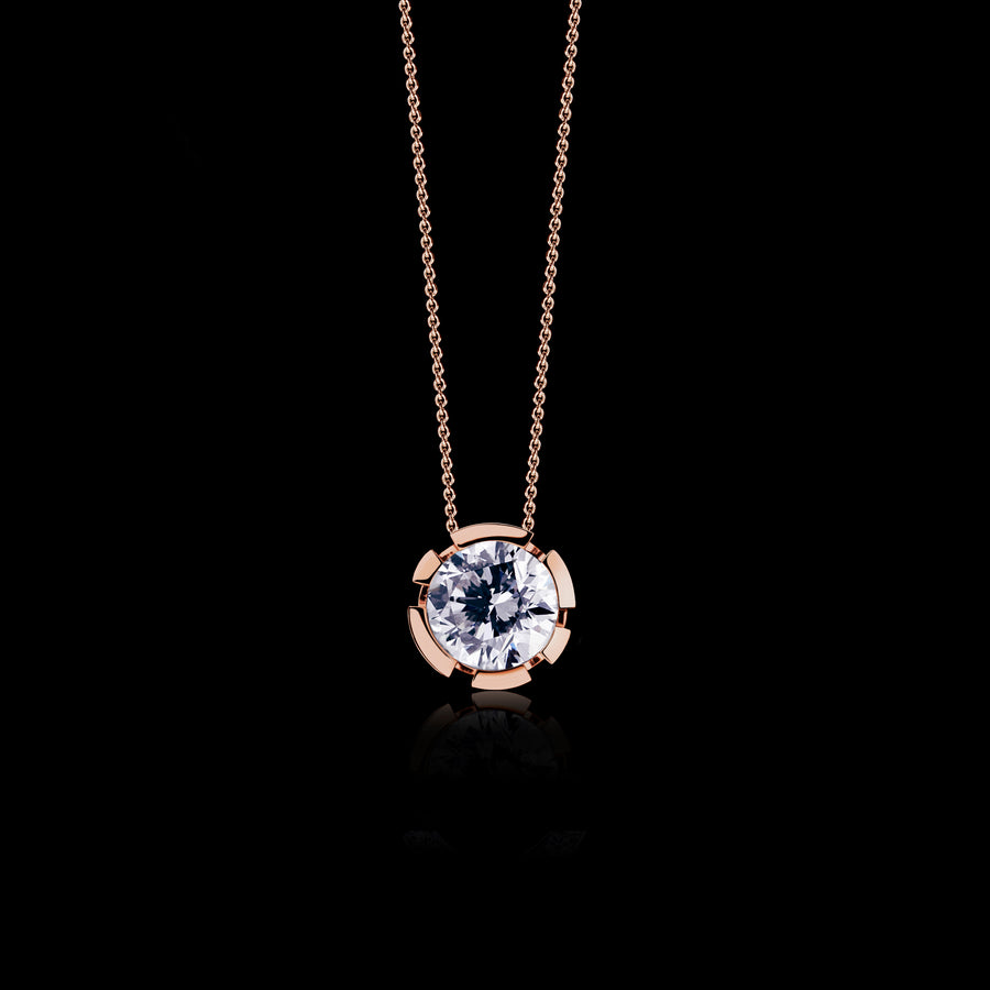 Regina diamond necklace in 18ct pink gold by Stefano Canturi