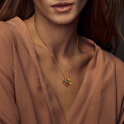 Cubism Colourburst Necklace in 18ct yellow gold by Stefano Canturi